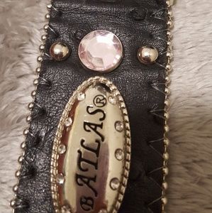Atlas Accessories - Pink Jeweled Belt Atlas Accessories - Pink Jeweled Belt